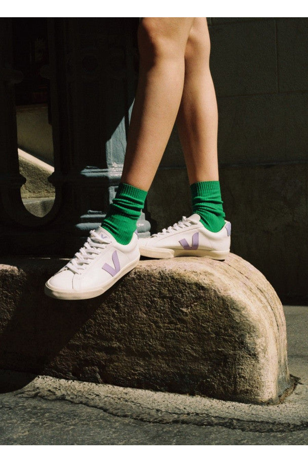 Baskets Esplar Leather White Parme