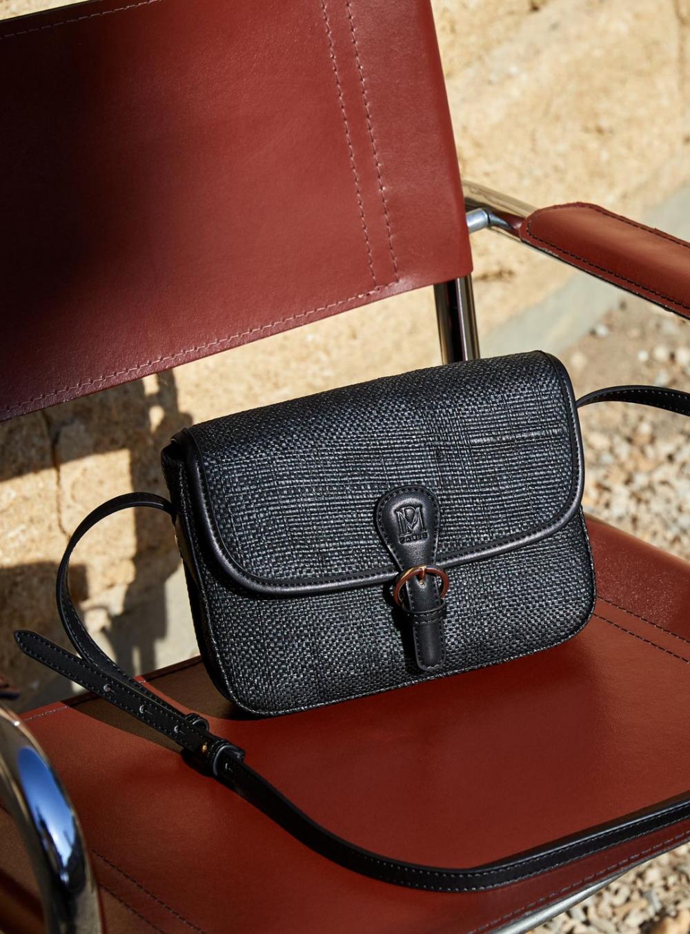 Sac Lizzy Raphia - Black