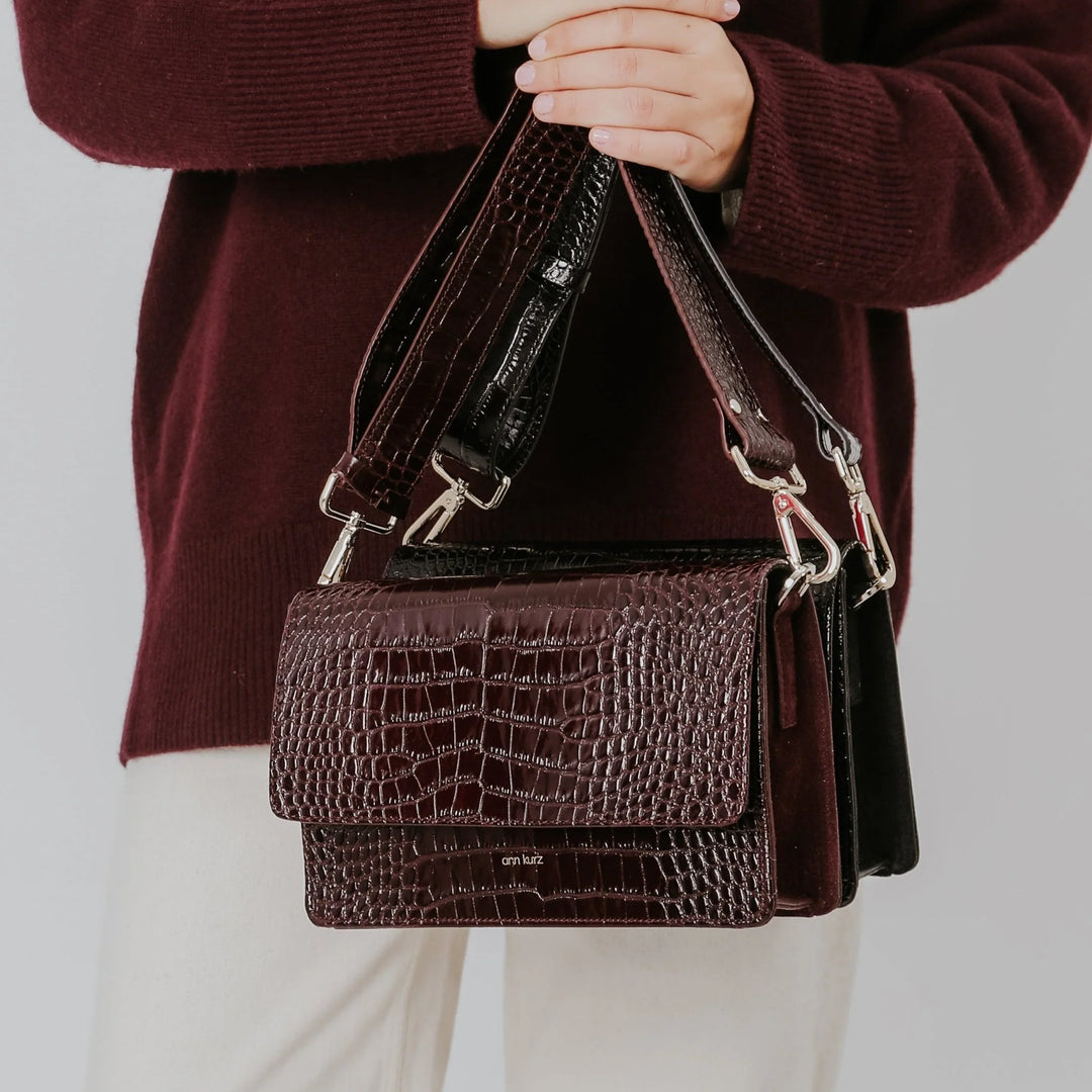 Le Parfait Sac à Bandoulière Carre Croco - Divers Coloris