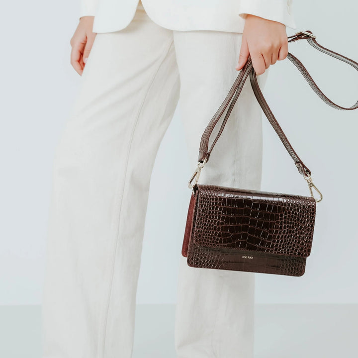 Le Parfait Sac à Bandoulière Carre Croco - Divers Coloris