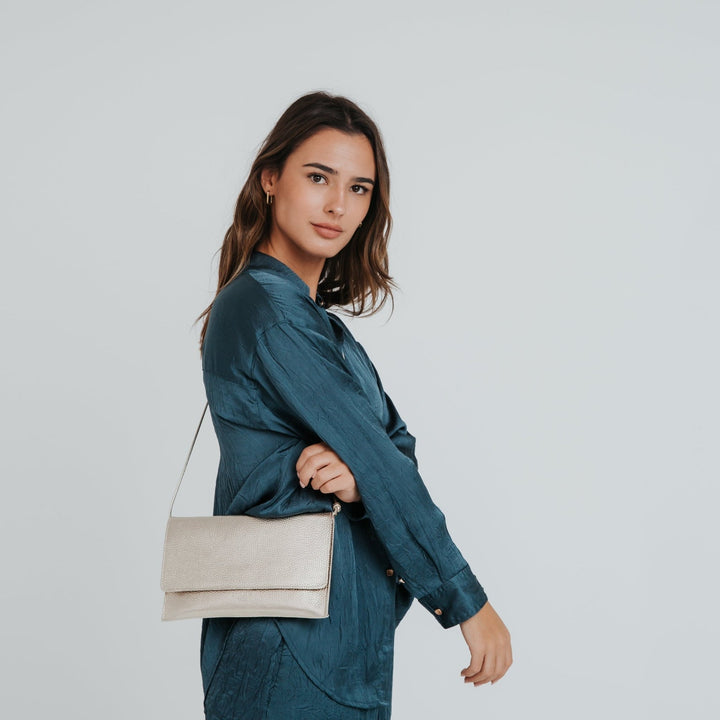 Sac Thin Clutch Grainé - Divers Coloris
