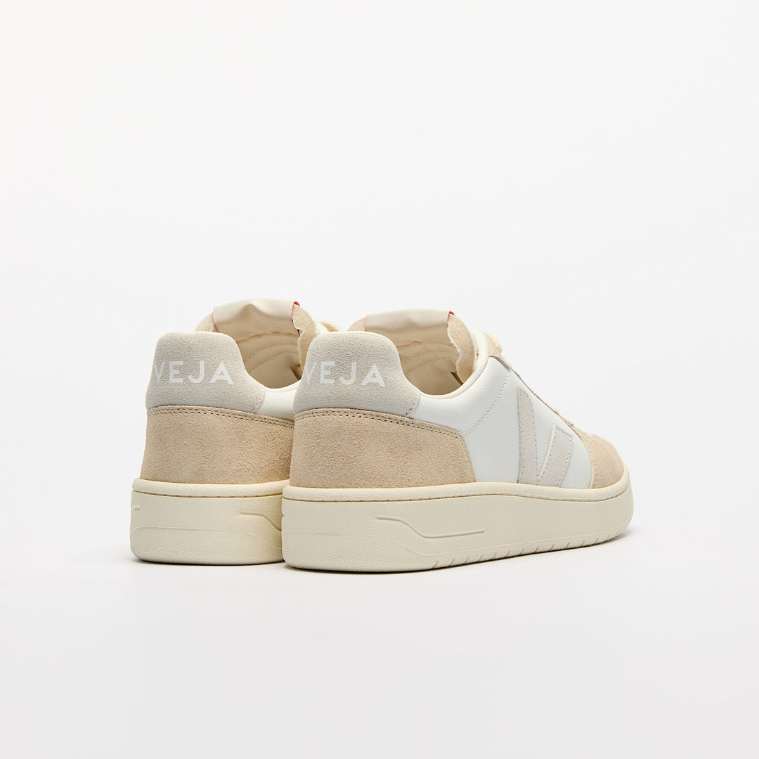 Baskets V-82 Leather White Natural Almond