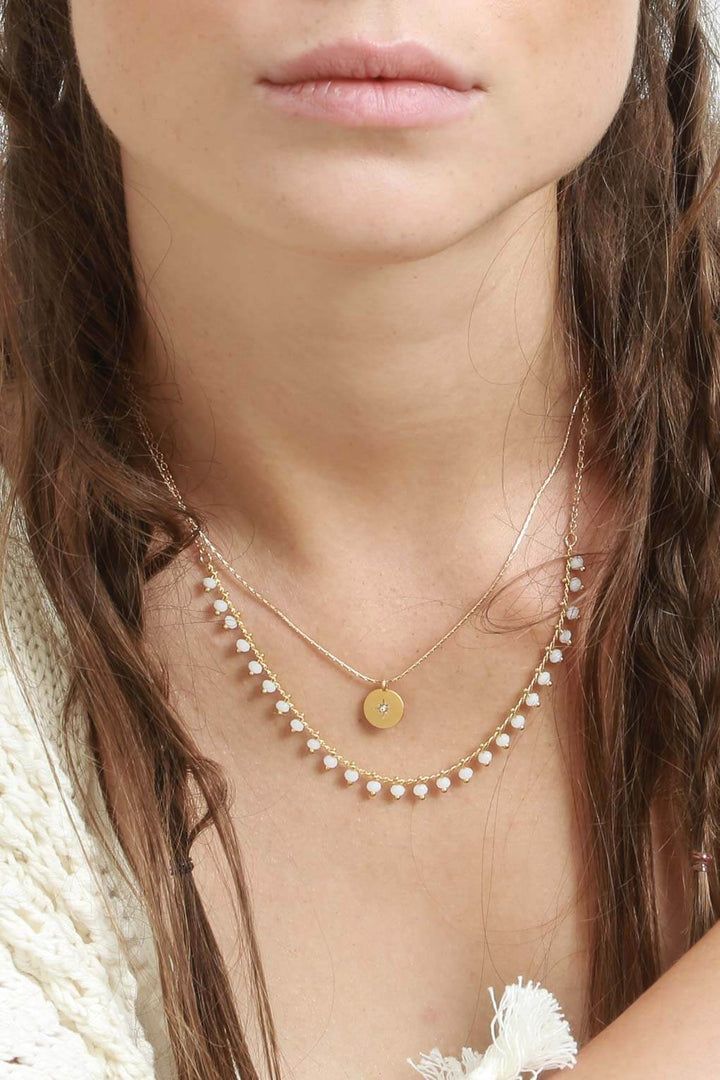 Collier Double Elsa Doré