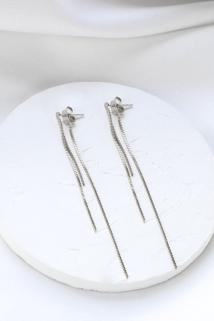 Boucles Leslie Argentées
