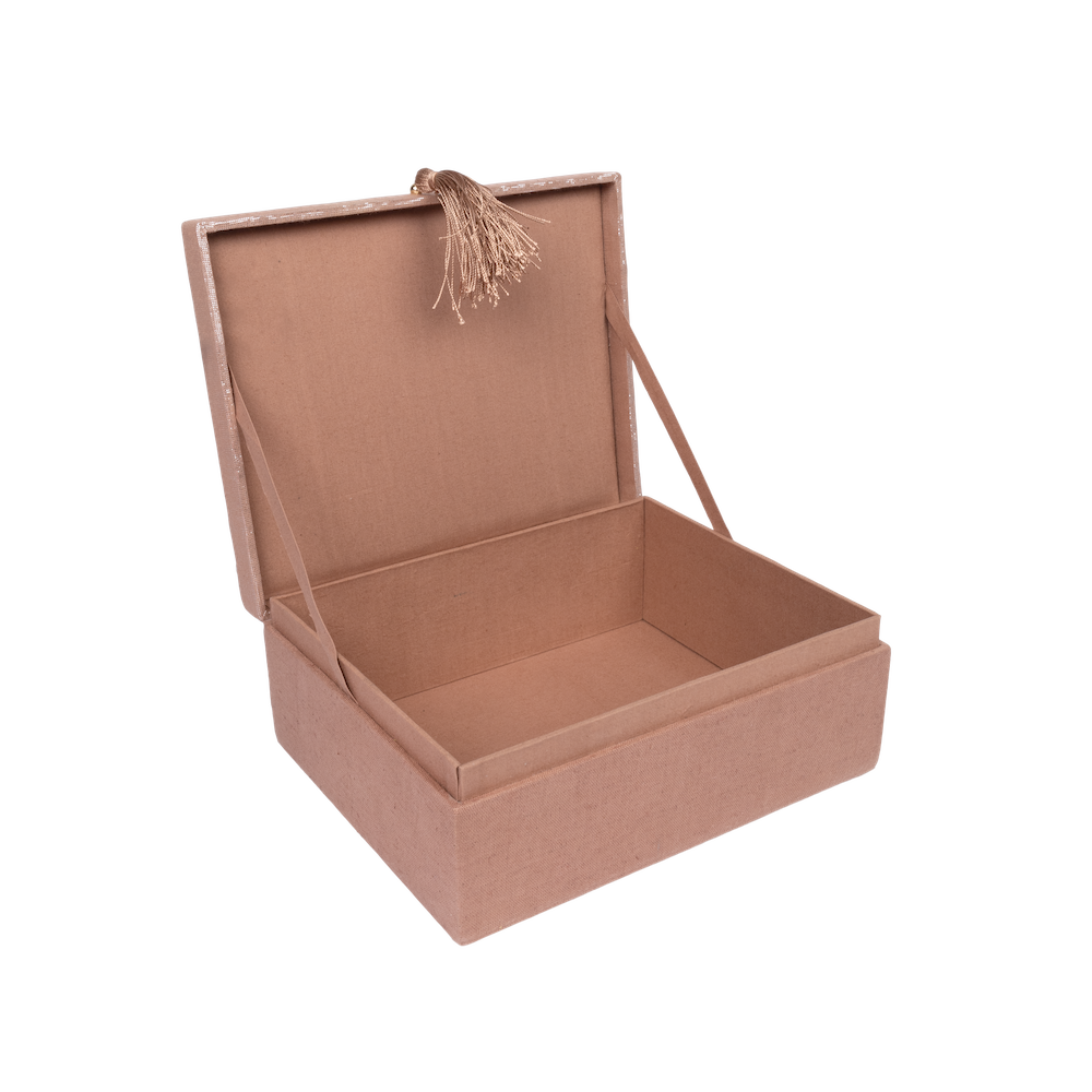 Boîte Textile Coquillage Grande
