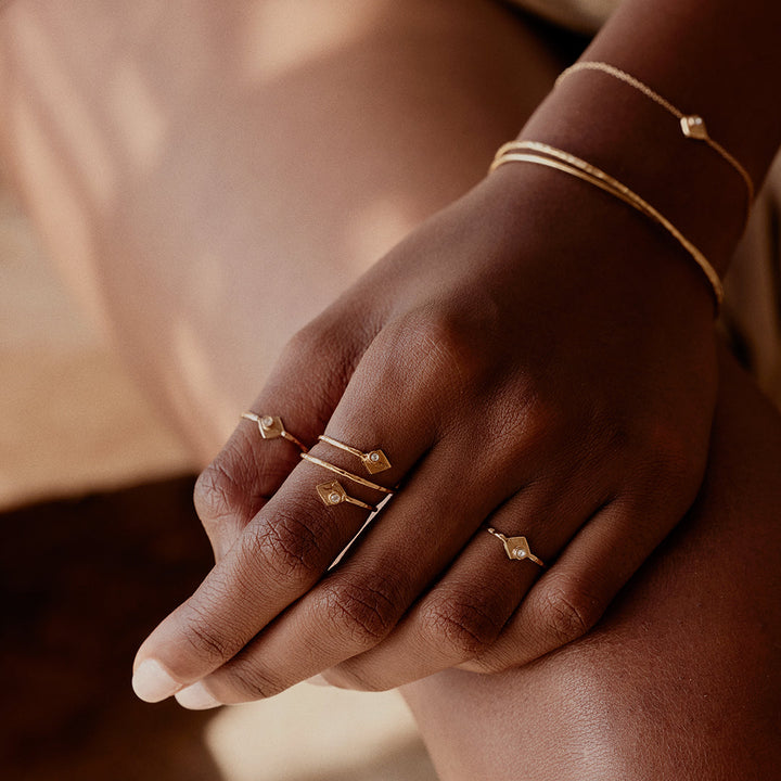 Bague Amoureuse Simple Cristal