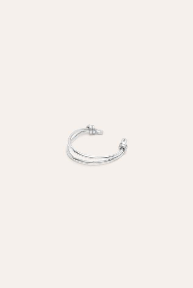 Bague d'oreille Essentiel Double Argentée