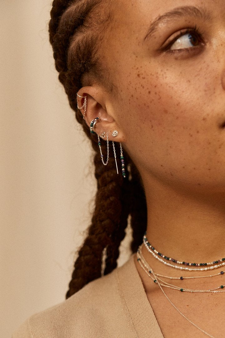 Bague d'oreille Essentiel Chaînette Argentée