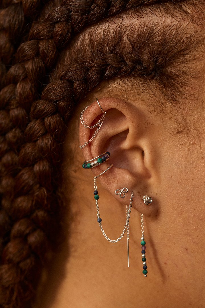 Bague d'oreille Essentiel Chaînette Argentée
