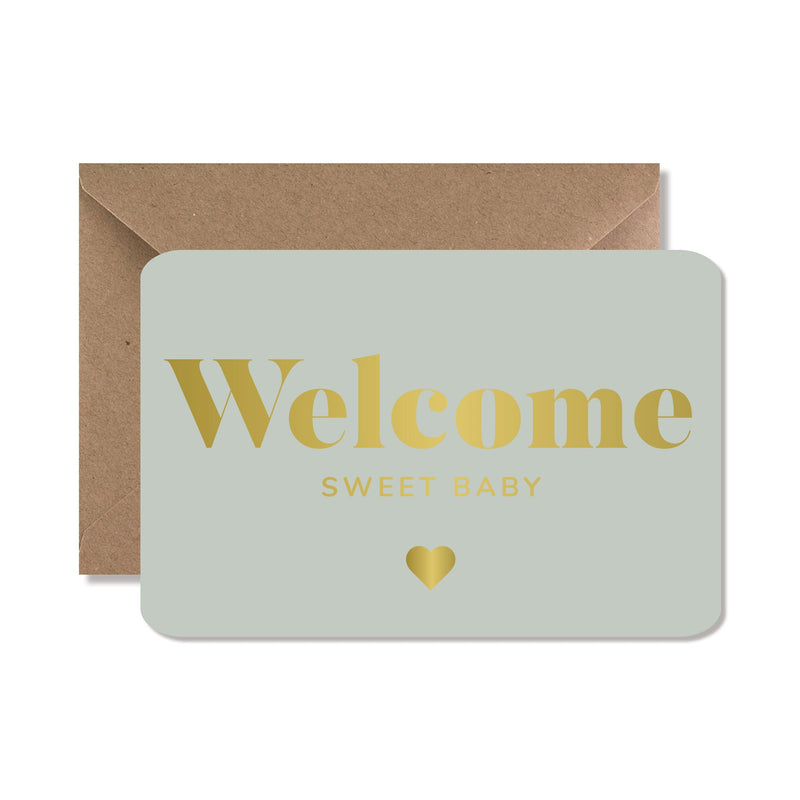 Carte "Welcome" Gold