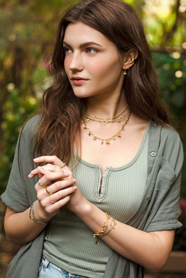 Collier Iris Doré