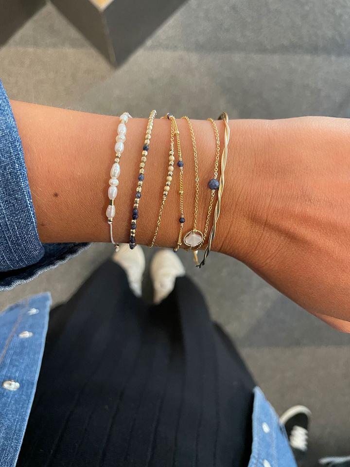 Bracelet Jonc Torsade doré