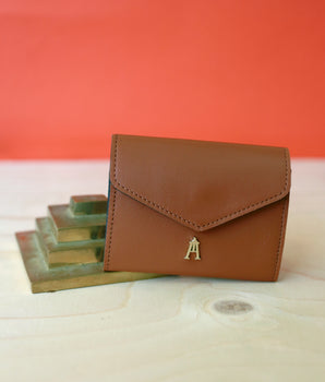 Portefeuille Mini Pliage - Camel