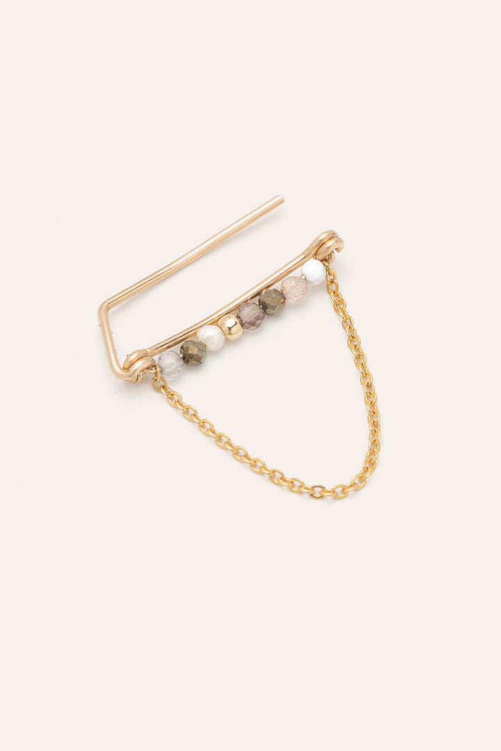 Barrette Queen Lune d'or