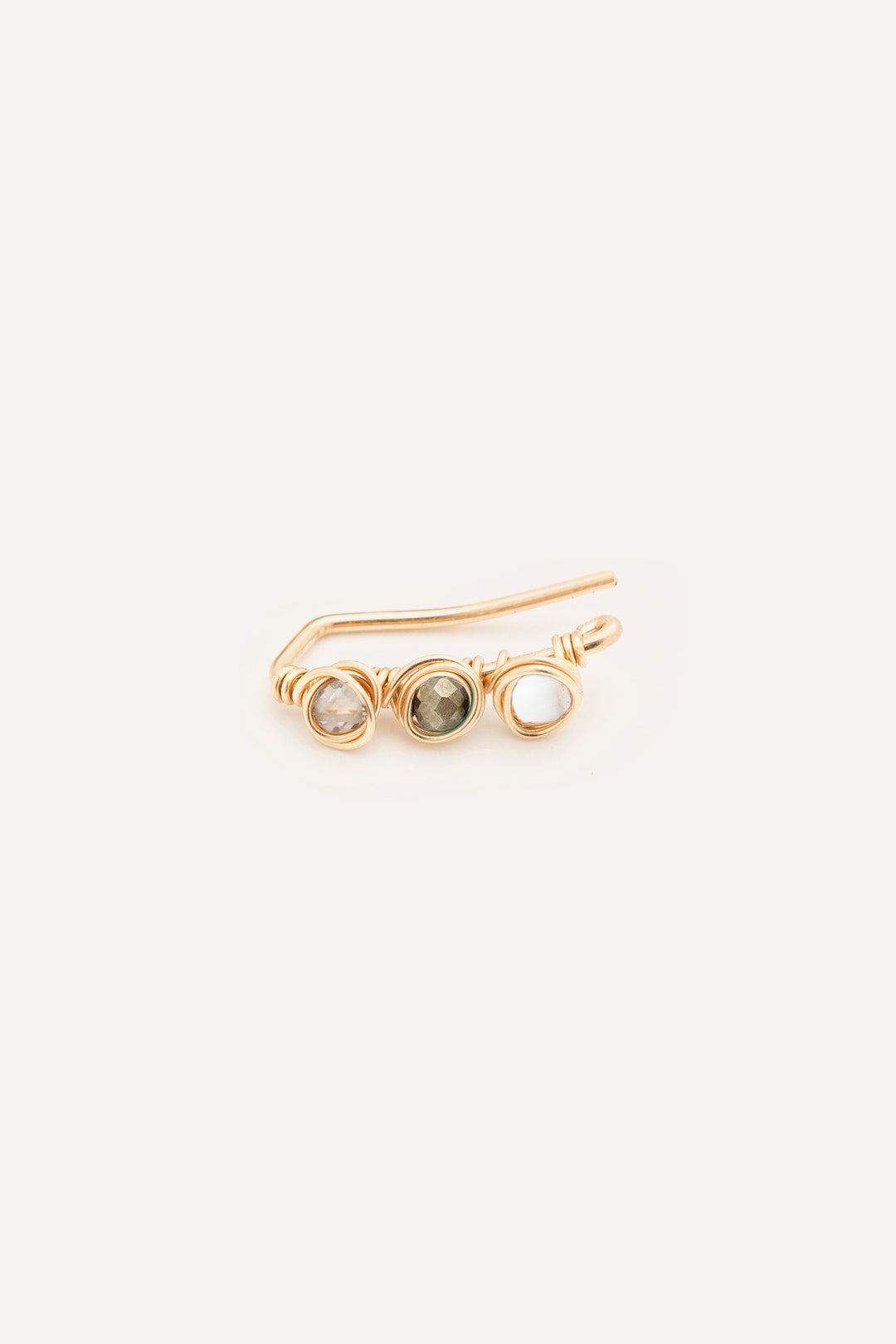 Barrette Oeillet Lune d'or